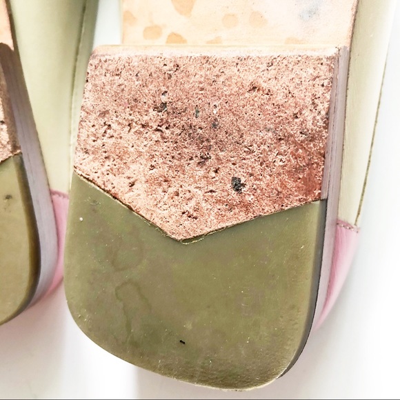 Cole Haan Tassel Cream & Pink Loafer Mule Slide - Picture 13 of 14